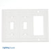 Pass And Seymour Smooth Wall Plate 2-Gang Toggle 1-Gang SPLEX White (SP226W)