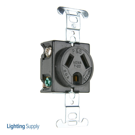 Pass And Seymour Straight Blade Receptacle Single 20A277 (7621)