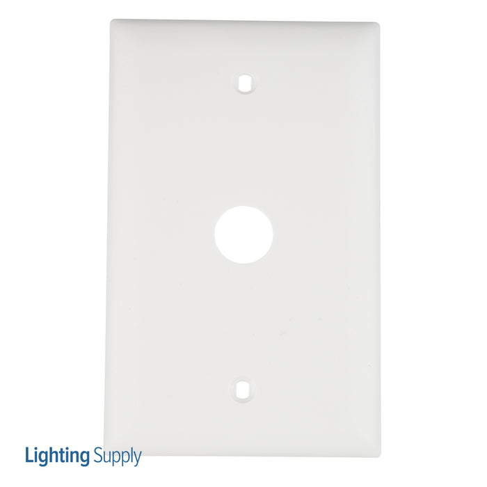 Pass And Seymour Trademaster Plate 1-Gang 5/8 Diameter White (TP60W)
