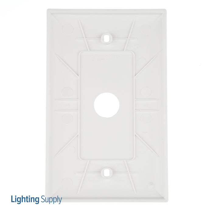 Pass And Seymour Trademaster Plate 1-Gang 5/8 Diameter White (TP60W)
