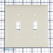 Pass And Seymour Trademaster Wall Plate 2-Gang 2 Toggle Light Almond (TP2LA)