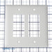 Pass And Seymour Trademaster Wall Plate Jumbo 2-Gang 2 Decorator White (TPJ262W)