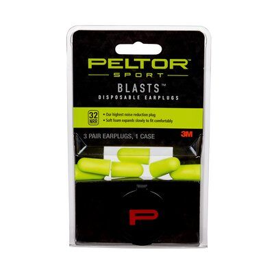 3M - 97080 Peltor Sport Blasts Disposable Earplugs 97080-10C Neon Yellow (7010312971)