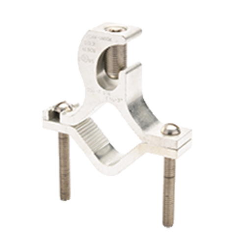 Penn Union Aluminum Dual Rated Ground Clamp 6 SOL To 250 kcmil - 2 1/2 Inch To 4 Inch Water Pipe (GCL4)
