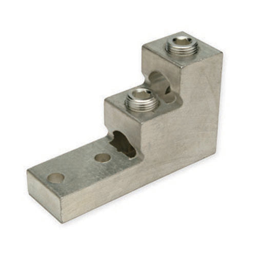 Penn Union Aluminum Panelboard Lug For Two Conductors - Two Hole Tongue 2 Str. To 600 Kcmil (PB2600)