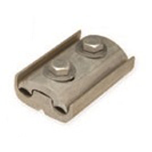 Penn Union Aluminum Parallel Clamp - Two Bolt 2 Sol. To 4/0 Str. (Main And Tap) (PCAA18)