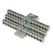 Penn Union Aluminum Stacked Neutral Bar - 12 Taps 6 Str. To 350 Kcmil (Main) 14 Str. To 6 Str. (Tap) (SNB35012)