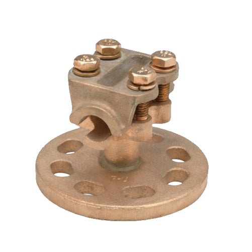 Penn Union Bronze Bus Support Clamp For Copper Tube Or Copper Cable 1/4 Inch To 1 Inch IPS 4/0 Str. To 1250 Kcmil (BSR5)