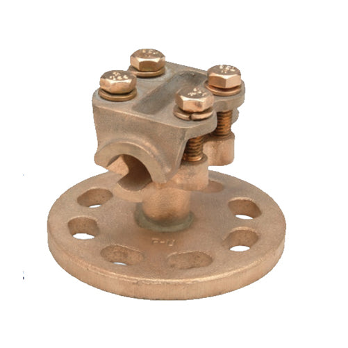 Penn Union Bronze Bus Support Clamp For Copper Tube Or Copper Cable 1/8 Inch To 1/2 Inch IPS 6 Str. To 500 Kcmil (BSR1)