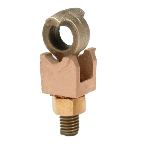 Penn Union Bronze Eyebolt Connector For 1/4 Inch Bar 1/0 Sol. To 500 Kcmil Copper (LSN050N)