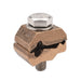 Penn Union Bronze Ground Clamp Connector For Rebar 8 Sol. To 4 Str. 1/2 Inch Rebar (KR4DB)
