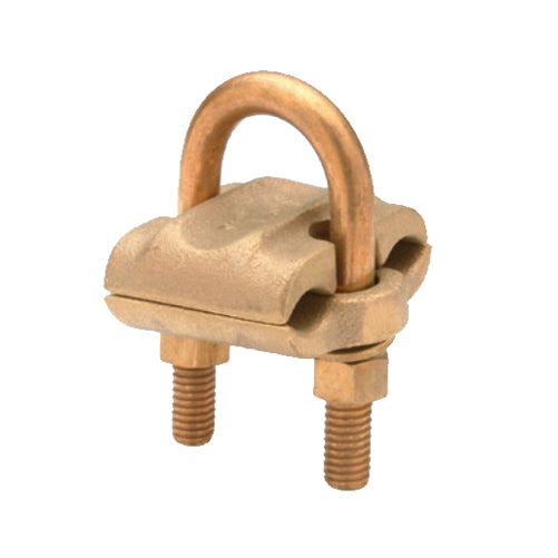 Penn Union Bronze Ground Clamp Connector For Two Conductors 300 Kcmil To 500 Kcmil 1/2 Inch Or 3/4 Inch IPS (GT11)