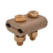 Penn Union Bronze Ground Clamp Connector For Two Copper Conductors 2/0 Sol. To 250 Kcmil (GJ3)