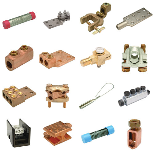 Penn Union Bronze Ground Clamp Connector For Two Copper Conductors 500 Kcmil To 750 Kcmil Copper (GH5)