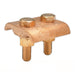 Penn Union Bronze Ground Clamp Connector For Two Copper Conductors 750 Kcmil To 1000 Kcmil (GJS6)