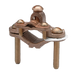 Penn Union Bronze Ground Clamp For Armorder Cable 8 Sol. To 4 Str. Copper 1/2 Inch To 1 Inch Water Pipe (KC1DB)