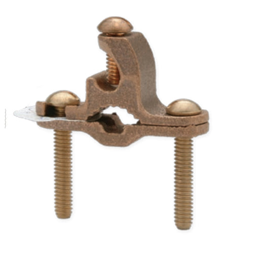 Penn Union Bronze Ground Clamp For Direct Burial 10 Sol. To 2 Str. 1/2 Inch To 1 Inch Water Pipe (KPL1DB90)