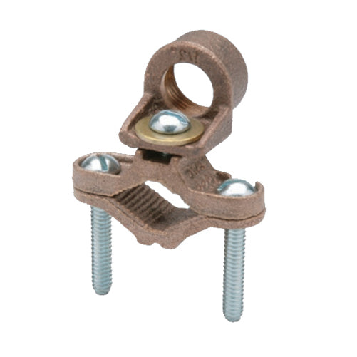 Penn Union Bronze Ground Clamp For Rigid Conduit 8 Sol. To 4 Str. Copper 1-1/4 Inch To 2 Inch Water Pipe (KH2)