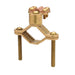 Penn Union Bronze Ground Clamp With Hub 8 Str. To 4/0 Str. Copper 1-1/4 Inch To 2 Inch Water Pipe (KG2)