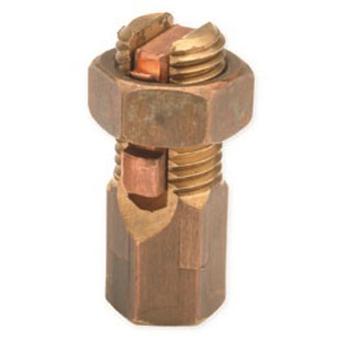Penn Union Bronze Service Post Connector For Two Conductors 2 Sol. To 2/0 Str. (SDS6)