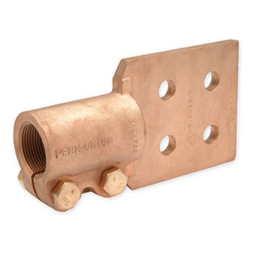 Penn Union Bronze Stud Connector For Two Bus Bars 1-1/2 Inch-12 Stud Thread Size (SLB15122E)