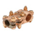 Penn Union Bronze Tee Connector For Copper Tube To Tube 3-1/2 Inch (Main And Tap) (ABN3535)