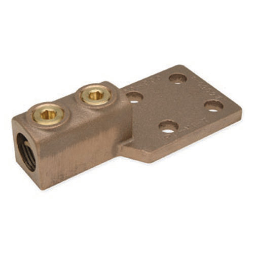 Penn Union Bronze Vi-Tite Terminal Lug For One Copper Conductor Four Hole Tongue 1000 Kcmil To 1500 Kcmil (VVL21926)