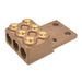Penn Union Bronze Vi-Tite Terminal Lug For Three Copper Conductors - Four Hole Tongue 3/0 Str. To 350 Kcmil (VVL321918)