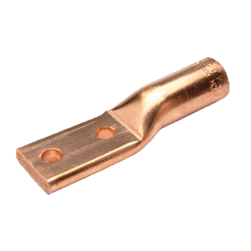 Penn Union Copper Compression Lug Heavy Duty Long Barrel Two Hole Tongue Closed Transition 250 kcmil Copper (HBBLU1/0DGND)