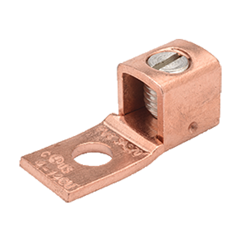 Penn Union Copper Mechanical Lug One Hole Straight Tongue 18 Sol. To 6 Str. (SLS35X)