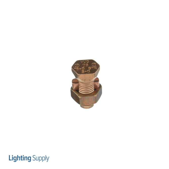 Penn Union Copper Split Bolt Connector For Two Conductors - 16 Str. To 8 Str. (Equal Main And Tap) (S8)