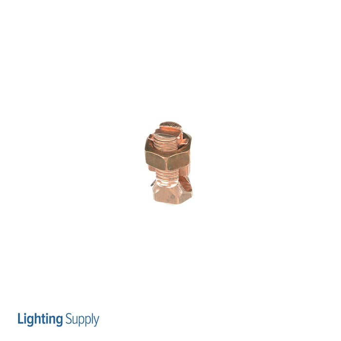 Penn Union Copper Split Bolt Connector For Two Or Three Conductors - 16 Str. To 8 Str. (Equal Main And Tap) (SEL8)