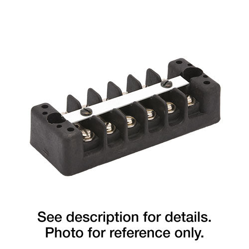 Penn Union Glass Reinforced Plastic Terminal Block With Cover 12 Conductors (6012SVS)