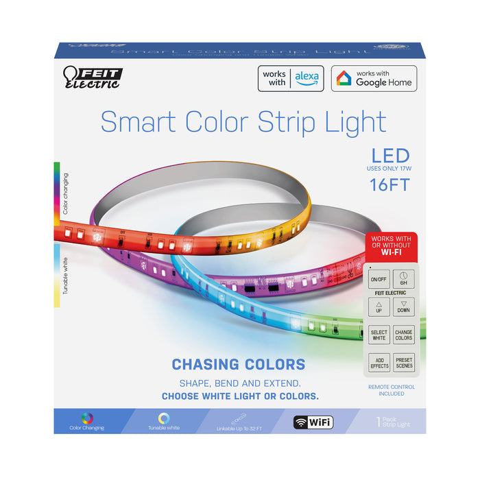 Feit Electric 16 Foot Smart Color Chasing Strip Light (TAPE192/CHASE/AG)