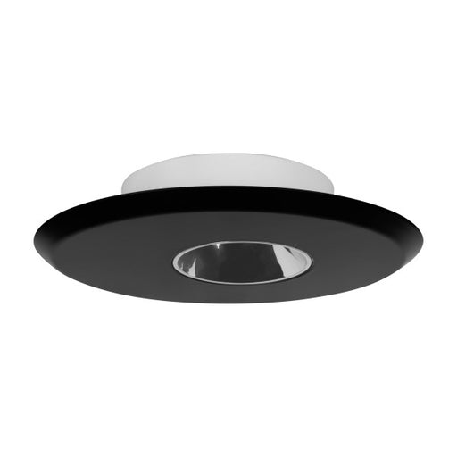 NICOR DLFv5 SureFit 5 Inch LED Flush Mount Downlight Wattage/CCT Selectable 8W/10W/12W 2700K/3000K/3500K/4000K/5000K 120V 90 CRI Black Wall Wash Trim (DLF5S120S9WWBK)