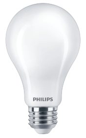 Philips 12A19/LED/927/FR/Glass/E26/DIM 1FB T20 578617 LED A19 Lamp 12W 120V 2700K Warm White 1600Lm 320 Degree Beam 90 CRI E26 Base Frosted (929003498204)