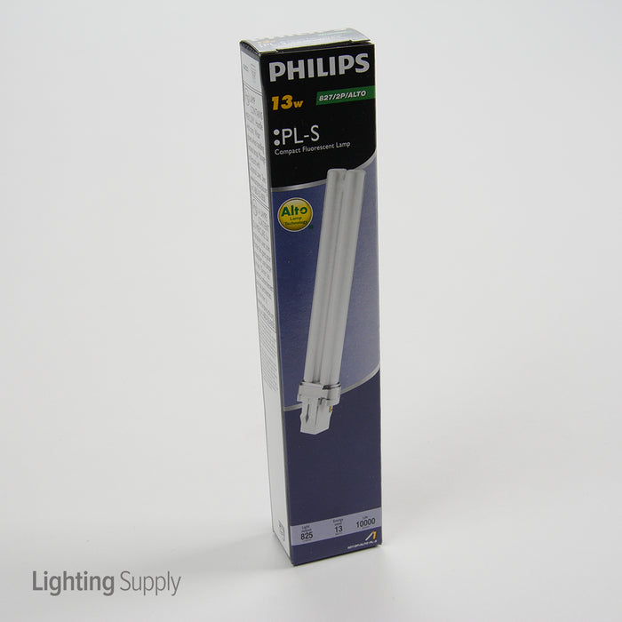 Philips 146811 PL-S 13W/827/2P/ALTO 13W PL Short Twin Tube Compact Fluorescent 2700K 55V 82 CRI Bi-Pin GX23 Plug-In Base Bulb (927902782721)