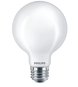Philips 3.5G25/PER/UD/FR/G/E26/WGD 4/2PF T20 573352 LED G25 Lamp 3.5W 120V 2200K-2700K Warm Glow 350Lm 300 Degree Beam 95 CRI E26 Base Frosted (929003085003)