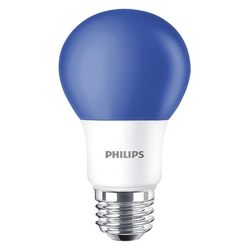 Philips 463240 8A19 LED Blue P Non-Dimmable 120V 1Fb (929001998005)