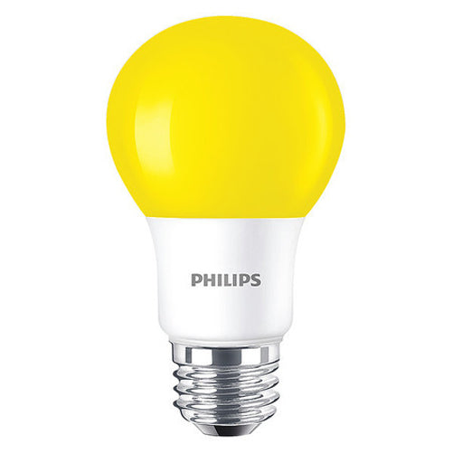Philips 463257 8A19 LED Yellow P Non-Dimmable 120V 1Fb (929001998105)