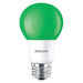 Philips 463281 8A19 LED Green P Non-Dimmable 120V 1Fb (929001997905)