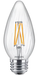 Philips 5.5F15/PER/927-922/CL/G/E26/WGX 1PF T20 572669 LED F15 Lamp 5.5W 120V 2200K-2700K Warm Glow 500Lm 300 Degree Beam 90 CRI E26 Base Clear (929002091593)