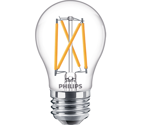 Philips 549402 5.5W A15 2700K-2200K 90 CRI E26 Single Contact Medium Screw Base Bulb Clear (#929002208604)