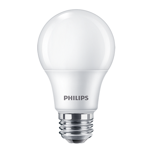 Philips 565119 8.5W A19 LED Lamp 2700K 800Lm 90 CRI Warm White 150 Degree Beam Angle Medium E26 Base (929003004804)