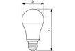 Philips 565176 13.5W A19 LED Lamp 1500Lm 2700K 120V Frosted 90 CRI Non-Dimmable Medium E26 Base (#929003005404)