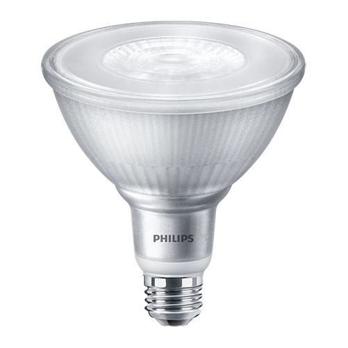 Philips 567800 13W LED PAR38 Lamp 3000K 1200Lm 90 CRI White Medium E26 Base 40 Degree Beam Angle 120V Dimmable (929003030104)