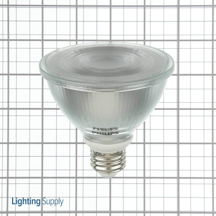 Philips 568048 8.5W LED PAR30S Lamp 3000K 850Lm 90 CRI White Medium E26 Base 40 Degree Beam Angle 120V Dimmable (929003028104)