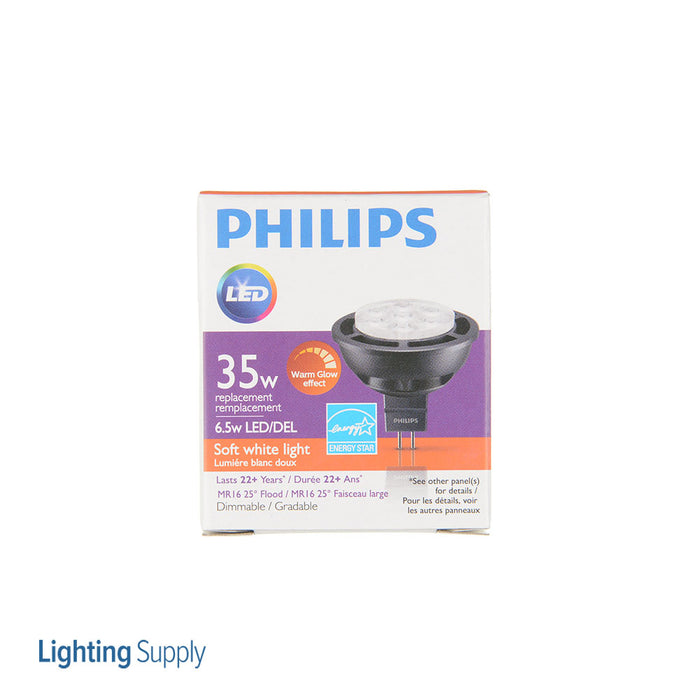 Philips 574400 6.5W LED MR16 Lamp 2200K/2700K Tunable 80 CRI 455Lm 12V 25 Degree Beam Angle GU5.3 Base Dimmable (929003087104)