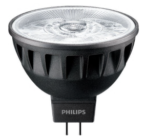 Philips 6.3MR16/LED/F25/927/D/EC/12V T20 10/1FB 573535 LED MR16 Lamp 6.3W 12V 2700K Warm White 470Lm 25 Degree Beam 91 CRI GU5.3 Base Dimmable (929003080304)