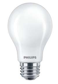 Philips 8A19/LED/927/FR/Glass/E26/DIM 1FB T20 578567 LED A19 Lamp 8W 120V 2700K Warm White 800Lm 320 Degree Beam 90 CRI E26 Base Frosted (929003497604)